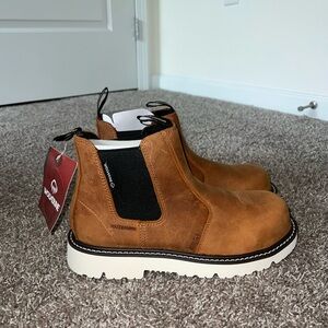 Wolverine Brown Waterproof/ Steel Toe Boots